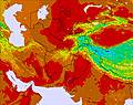 Afghanistan temperature map