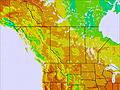 Alberta temperature map