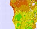 Angola temperature map