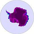 Antarctica temperature map