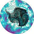 Antarctica wind map