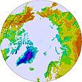 Arctic temperature map