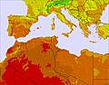 Algeria temperature map